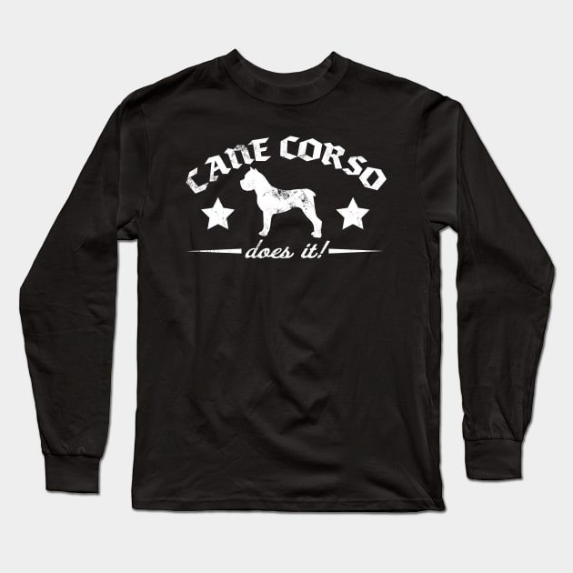 Cane Corso Long Sleeve T-Shirt by Black Tee Inc